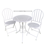 Patio Setting 3 Piece Mia White