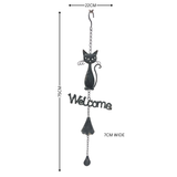 Hanging Bell Cat Welcome