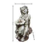 Statue Fairy - on Mushroom Birdfeeder