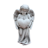 Statue Angel Holding Heart