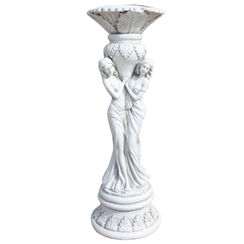 Statue Lady with Planter