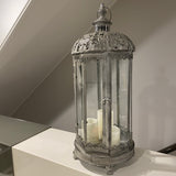 Metal Lantern with Glass - Acacia