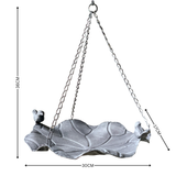 Birdfeeder - Hanging Metal w Chain w Bird