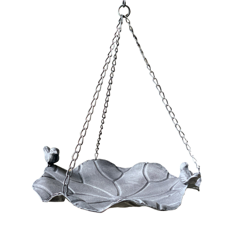 Birdfeeder - Hanging Metal w Chain w Bird
