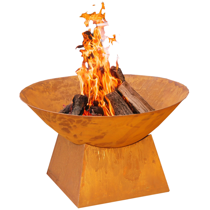 Fire Bowl - Fire Pit w Stand Plain