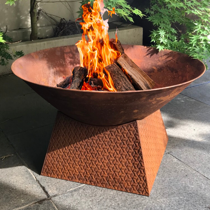 Fire Bowl - Fire Pit w Base Weave