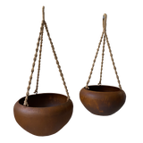 Hanging Planters - Set 2  Rustic