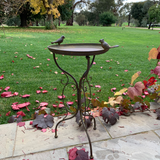 Bird Bath on Stand Rust