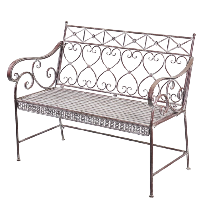 Garden Bench - Ameila Brown White Wash