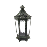 Metal Lantern with Glass - Lila