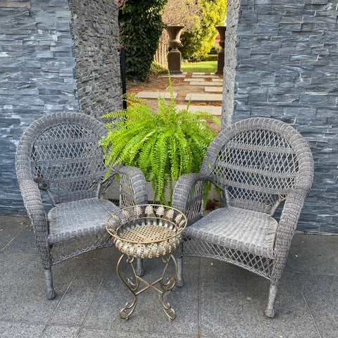 Chair Province Grey Poly Wicker