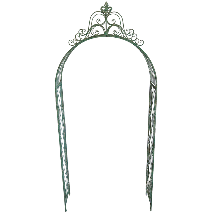 Arch Decorative Green Mottled White