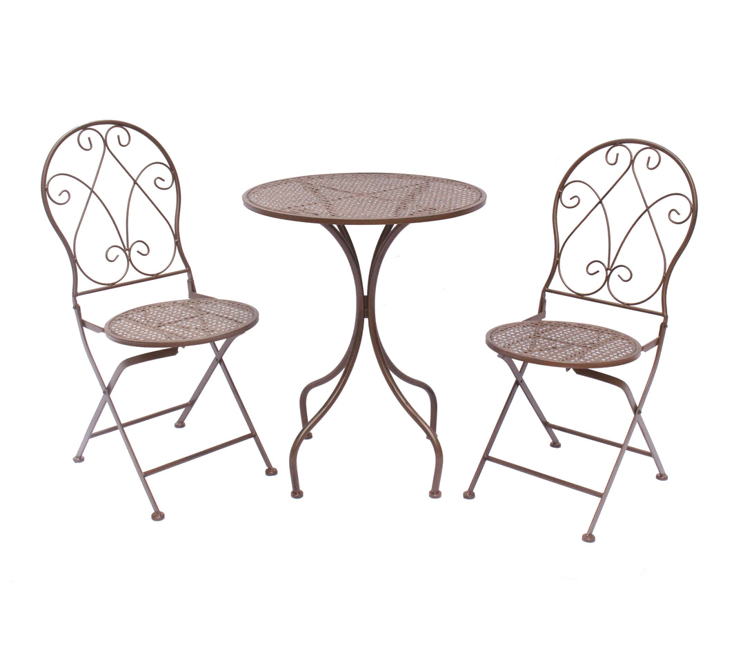 Patio Setting Abby 3 piece in Rust
