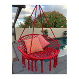 Chairs - Macrame Hanging Raspberry