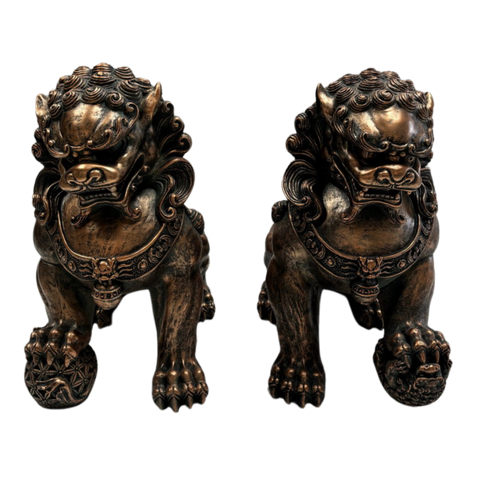 Statue Gargoyle Guardian Lions Set of 2