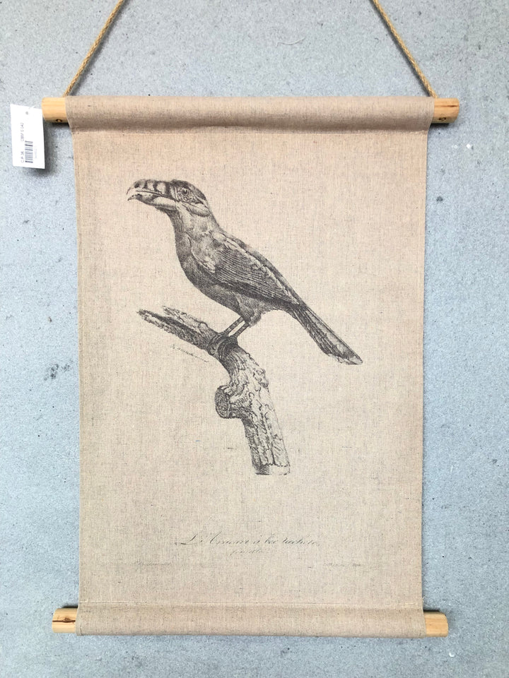 Hanging Scroll - Print on Fabric Birdlife