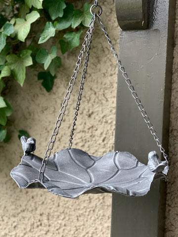 Hanging Metal Bird Feeder w Chain w Bird Decor 30x17x36cm- ORDER MULTIPLES 4