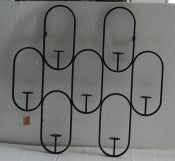 Wall Decor Candle Holder Black 98x11x98 SECONDS