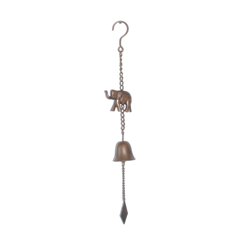 Hanging Bell Elephant Metal 9x6.5x59cm High-ORDER MULTIPLES 2