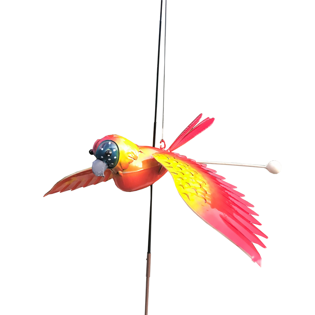 Garden Stake Fishing Rod Parrot 45x34x168cm-MIN ORDER 4 – Courtyard Living