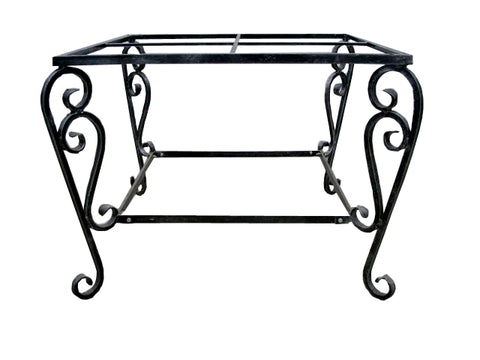 Table Base Wrought Iron Square